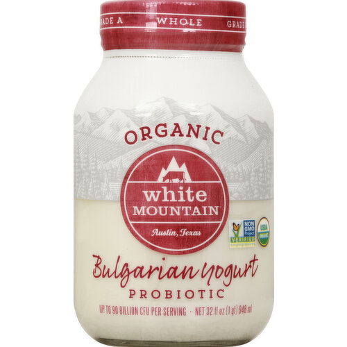 White Mountain Yogurt, Organic, Bulgarian, Probiotic