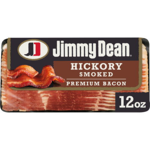Jimmy Dean Premium Hickory Smoked Bacon - 12 Ounce