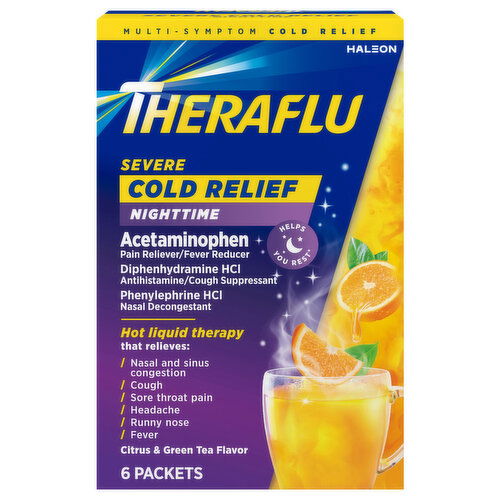 Theraflu Nighttime Multi-Symptom Severe Cold Packets