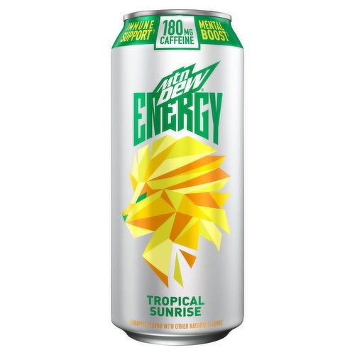 Mtn Dew Energy Drink, Tropical Sunrise