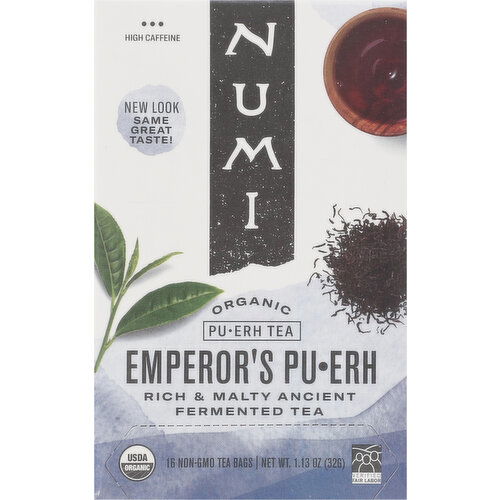 Numi Pu-erh Tea, Organic, Emperor's Pu-erh