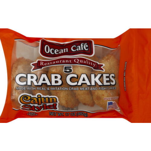 Ocean Cafe Crab Cakes, Cajun Style