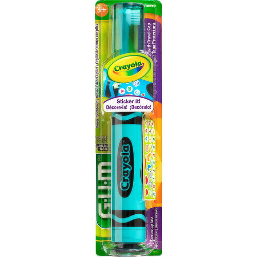 GUM Power Toothbrush, Crayola, Soft