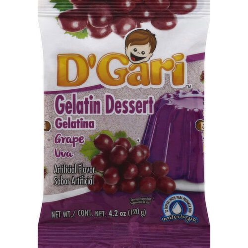 D'Gari Gelatin Dessert, Grape