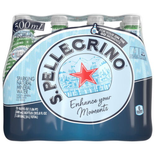 S.Pellegrino Mineral Water, Sparkling, Natural