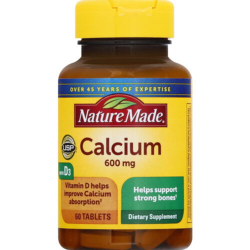 Nature Made Calcium, 600 mg, Tablets