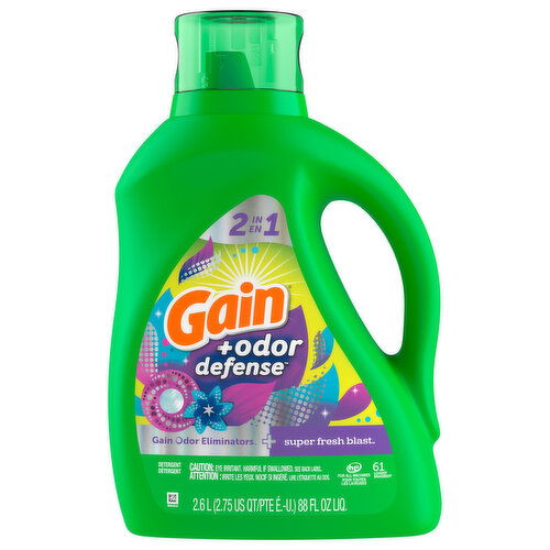 Gain Detergent, Super Fresh Blast, 2 in 1