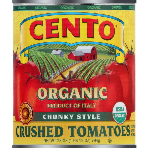 Cento Tomatoes, Organic, Chunky Style, Crushed