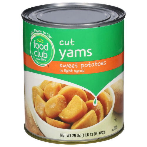 Food Club Yams, Cut