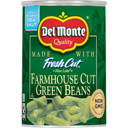 Del Monte Green Beans, Farmhouse Cut