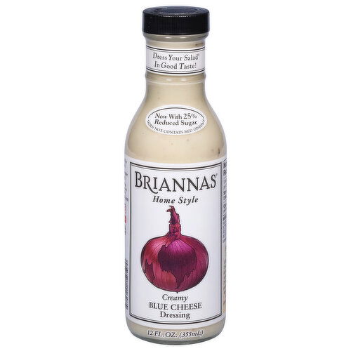 Briannas Home Style Creamy Blue Cheese Dressing - 12 Fluid Ounce