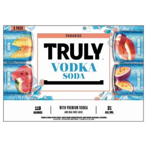 Truly Vodka Soda, Paradise, Variety Pack