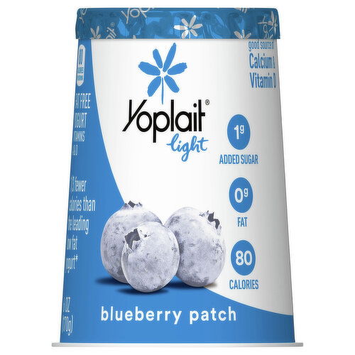 Yoplait Yogurt, Fat Free, Blueberry Patch