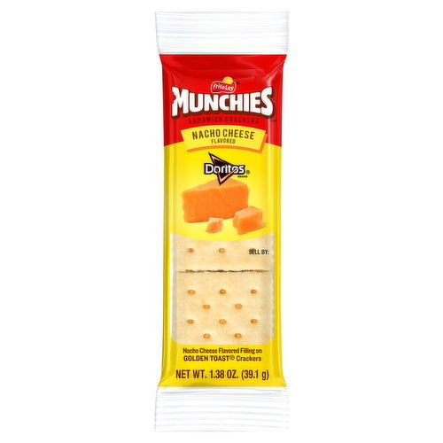 Munchies Sandwich Crackers, Doritos, Nacho Cheese Flavored