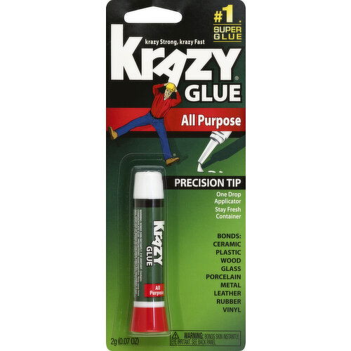 Krazy Glue Super Glue, All Purpose, Precision Tip