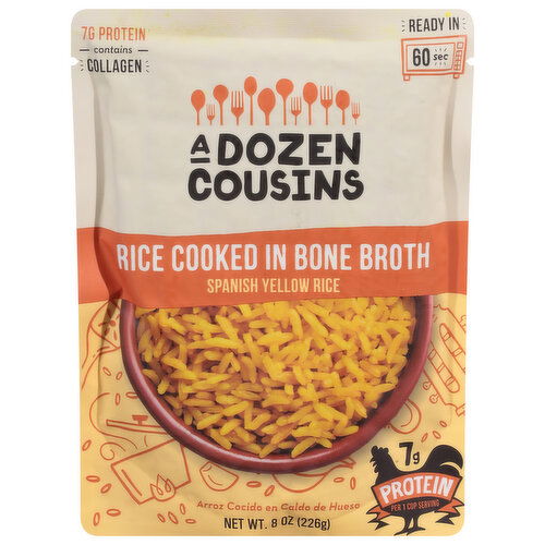 A Dozen Cousins Rice Cooked in Bone Broth, Spanish Yellow