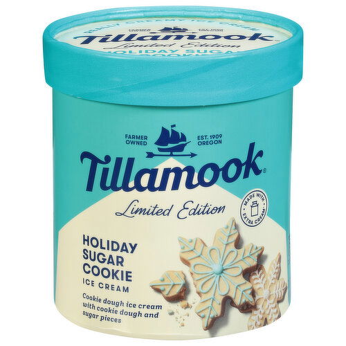 Tillamook Ice Cream, Holiday Sugar Cookie