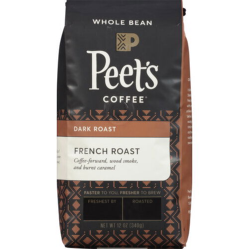 Peets Coffee Coffee, Whole Bean, Dark Roast, French Roast