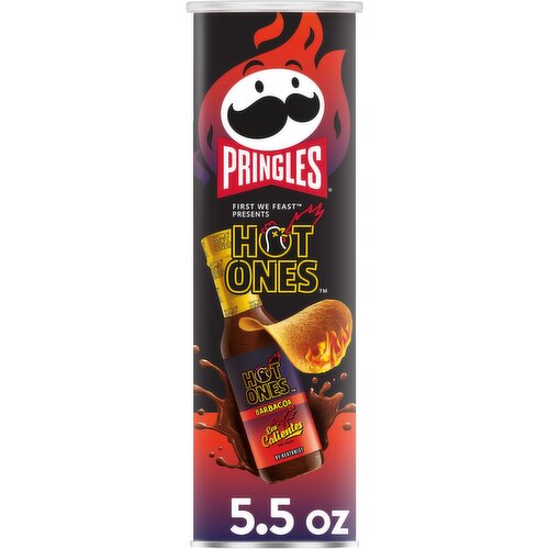 Pringles Potato Crisps Chips, Barbacoa - 5.5 Ounce
