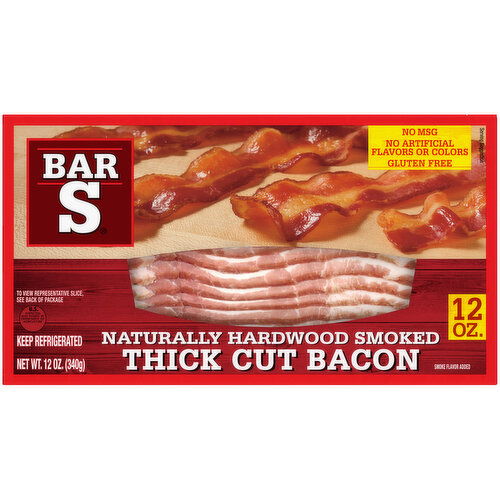 Bar S Naturally Hardwood Smoked Thick Cut Bacon