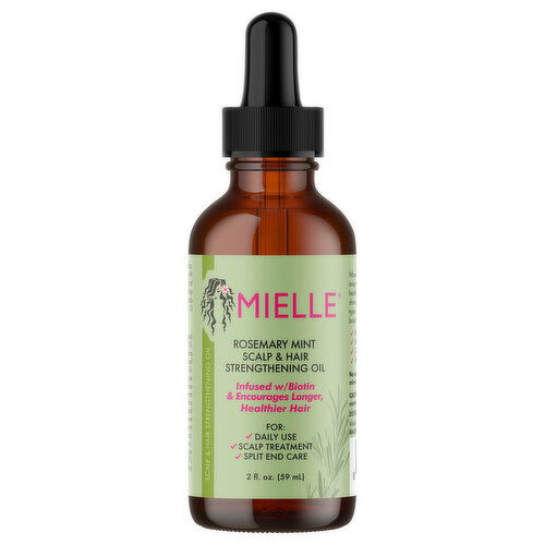 Mielle Scalp & Hair Rosemary Mint Strengthening Oil - 2 Fluid Ounce