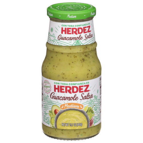 Herdez Medium Guacamole Salsa - 15.7 Ounce