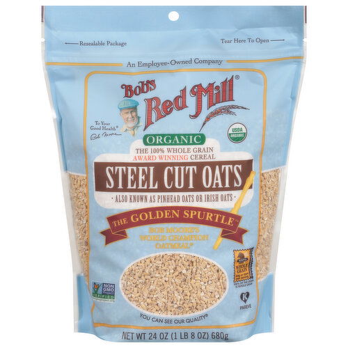 Bob's Red Mill Oats, Steel Cut, Organic