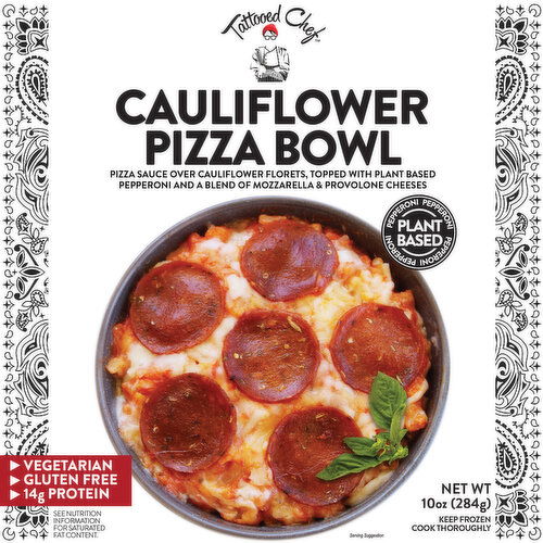 Tattooed Chef Pizza Bowl, Cauliflower