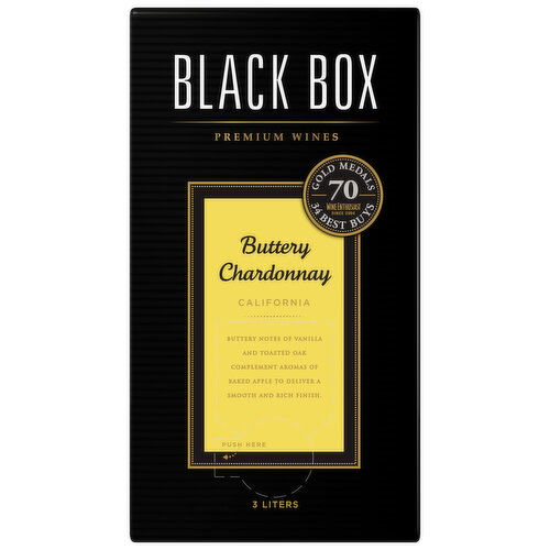 Black Box Buttery Chardonnay White Wine 3L Box