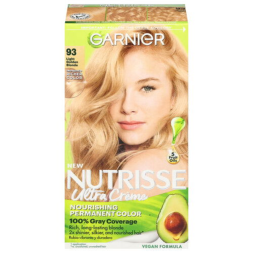 Garnier Hair Color, Ultra Creme, Light Golden Blonde 93