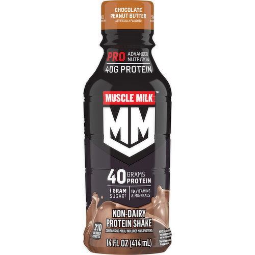 Muscle Milk Protein Shake, Non-Dairy, Chocolate Peanut Butter