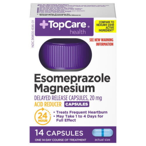 TopCare Esomeprazole Magnesium, 20mg, Capsules