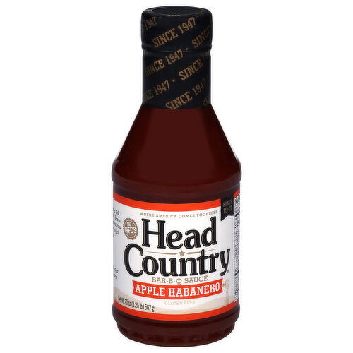 Head Country Gluten Free Apple Habanero Bar-B-Q Sauce - 20 Ounce