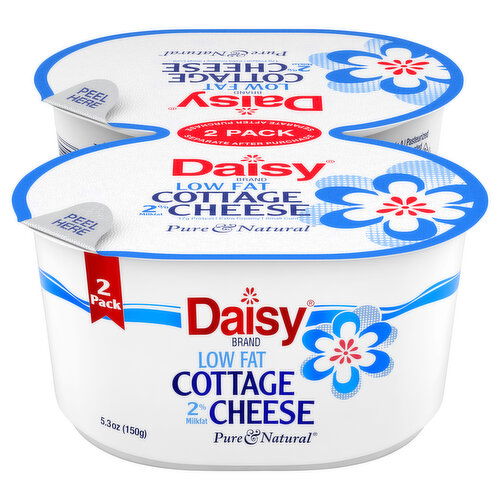 Daisy Cottage Cheese, Low Fat, 2% Milkfat, 2 Pack