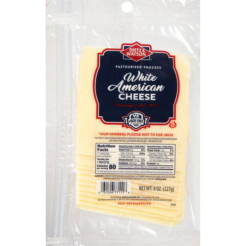 Dietz & Watson Cheese, White American