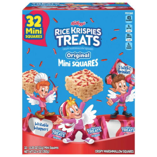 Rice Krispies Treats Crispy Marshmallow Squares, Original, Mini Squares