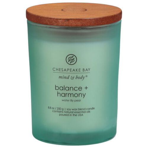 Chesapeake Bay Candle, Water Lily Pear,Balance + Harmony - 1 Each