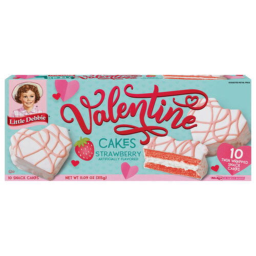 Little Debbie Snack Cake, Strawberry, Valentine