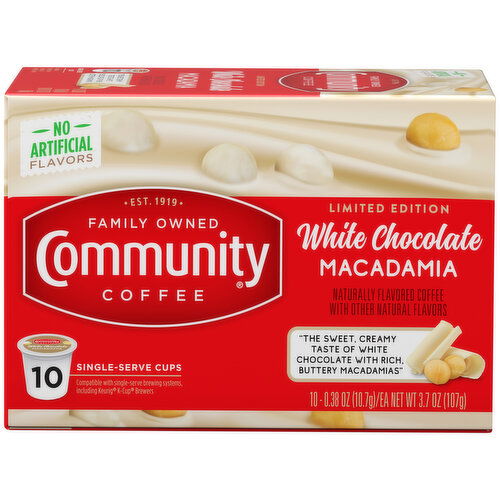 Community Coffee White Chocolate Macadamia Single Serve Coffee