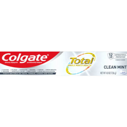 Colgate Toothpaste, Clean Mint