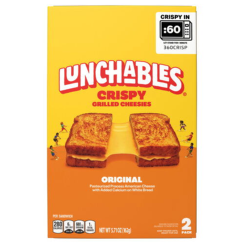 Lunchables Grilled Cheesies, Crispy, Original