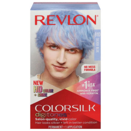 Revlon Permanent Hair Color, 91D Silver Blue