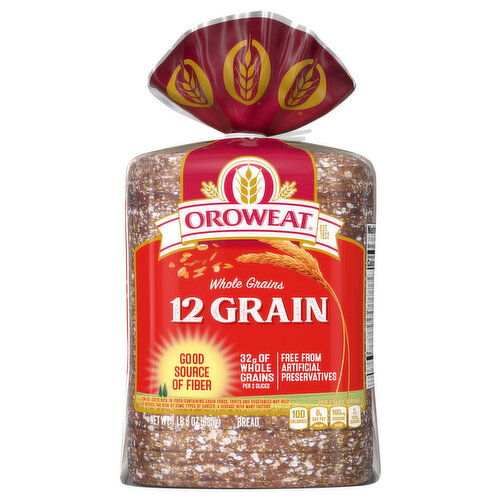 Oroweat Bread, Whole Grains, 12 Grains and Seeds