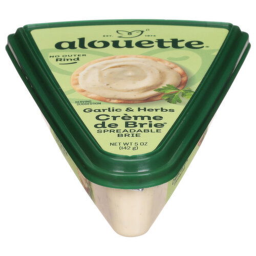 Alouette Brie, Spreadable, Garlic & Herbs