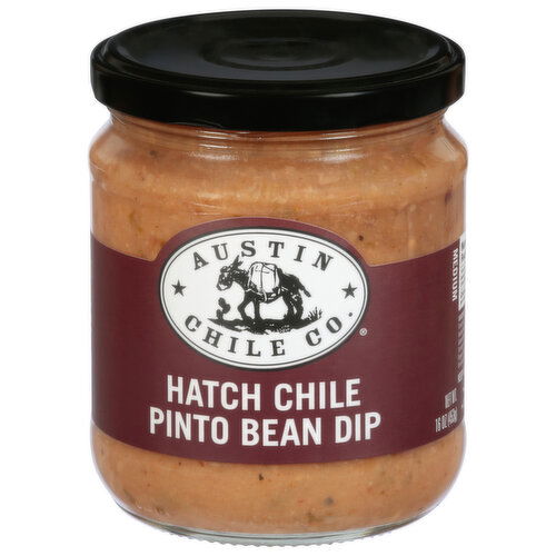 Austin Chile Co. Pinto Bean Dip, Hatch Chile, Medium