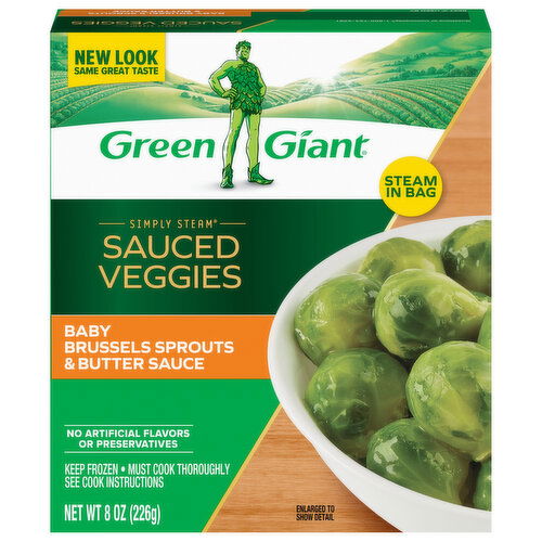 Green Giant Baby Brussels Sprouts & Butter Sauce - 8 Ounce