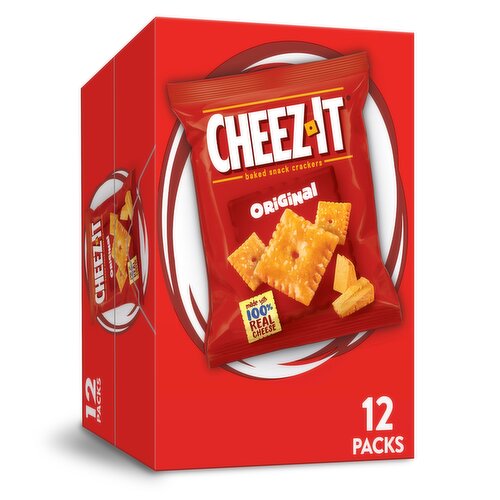 Cheez-It Cheese Crackers, Original, Grab n' Go - 12 Ounce