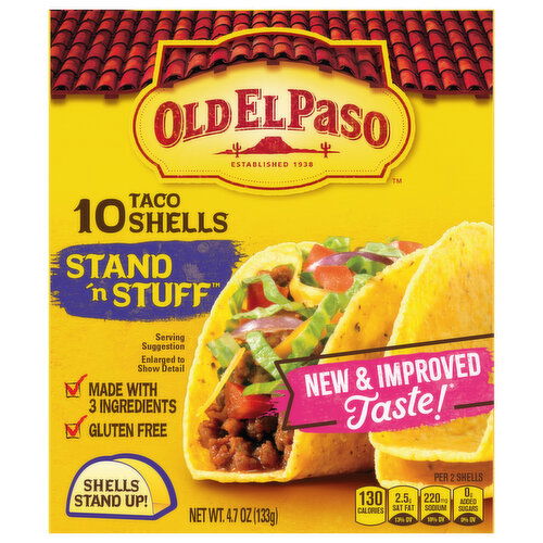 Old El Paso Stand 'n Stuff Taco Shells - 10 Each