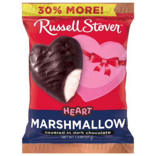 Russell Stover Heart, Marshmallow, Happy Valentine's Day