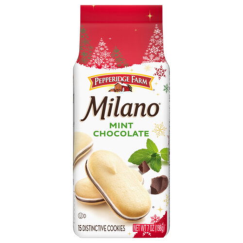 Pepperidge Farm Cookies, Distinctive, Mint Chocolate